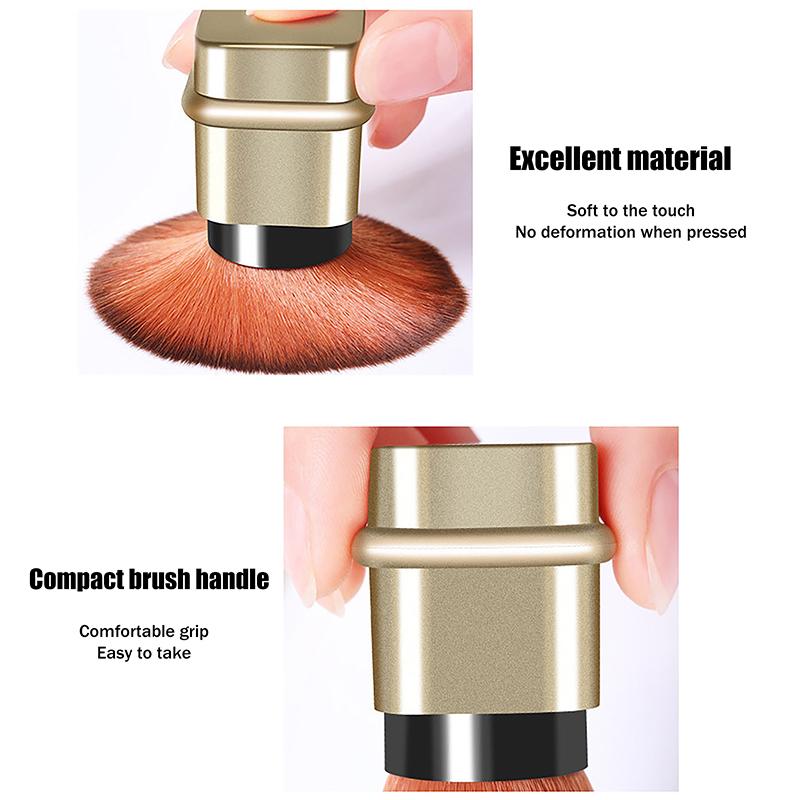 Travel Makeup Brush Retractable Powder Contour Brush Professional Cosmetic Tool For Blush Loose Powder Foundation & Concealer