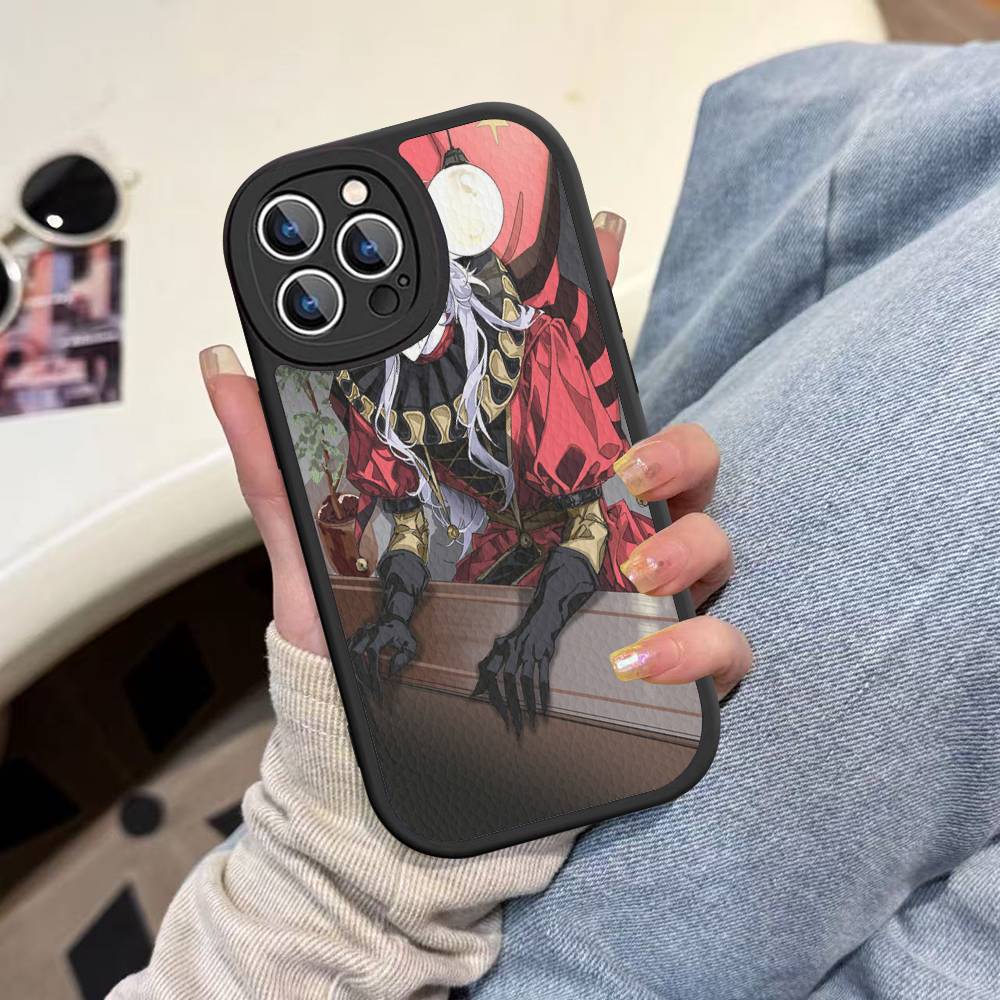 Anime The Freak Circus Pierrot Leather Phone Case For IPhone 16 15 14 13 12 11 Pro Max Plus Shockproof Cover