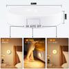 Electight Motion Sensor USB 8 Light Warm 3 Lighting Indoor Magnetic Adhesion Footlight for Hallway 3000K Warm White Light, Rechargeable, LEDs, Sensor,
