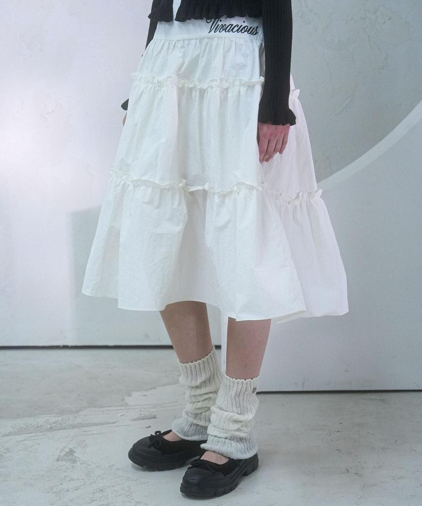 VIVACIOUS Claudia Taslan Kang Kang Skirt Black