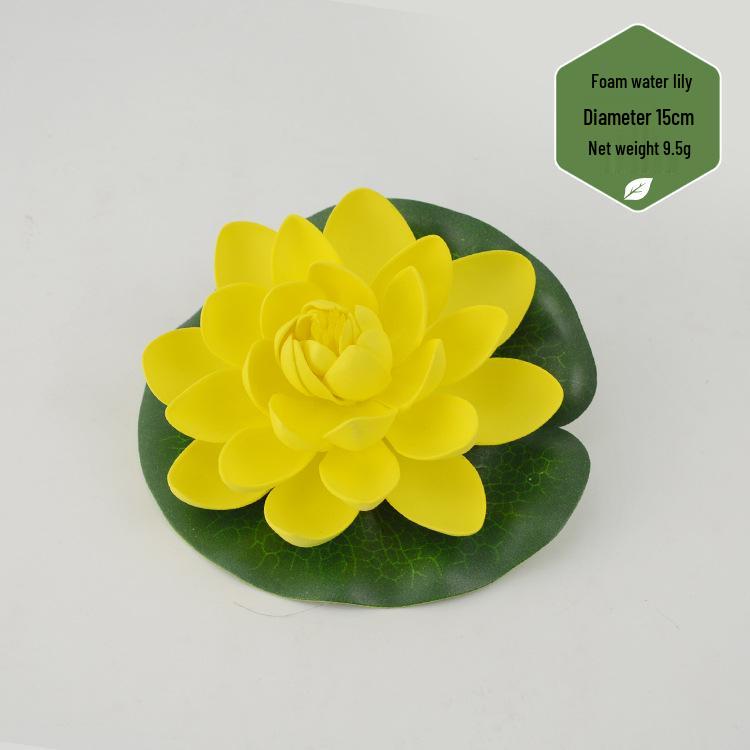Artificial Lotus Leaf & Lotus Flower Pond Decorations for Fish Tanks & Living Rooms
