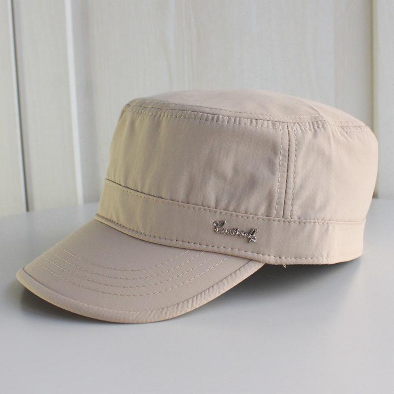 

2023 летняя летняя кепка от солнца для взрослых с плоским верхом для папы на открытом воздухе для отдыха, встроенная шляпа для мужчин, большие закрытые бейсболки 58 см 60 см 58cm