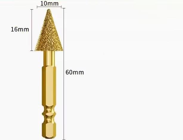 1Pcs Polish The Drill Bit Iron Stainless Steel Ceramic Tile Fits Drill Diamond Grinding Head Tile Rotary File Polishing Head