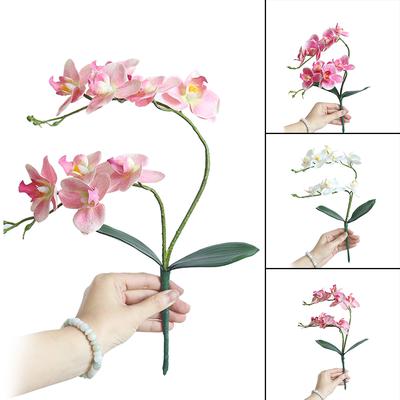 Künstlicher Schmetterlings-Orchideen-Seidenblumen-Phalaenopsis-Blumenstrauß für Zuhause, Hochzeitsdekoration