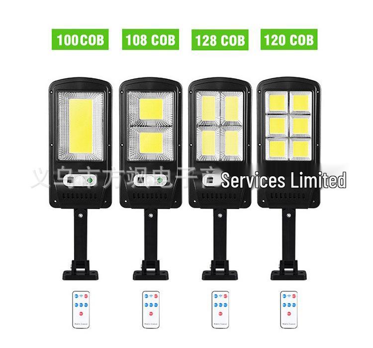 Solar Waterproof Outdoor Courtyard Light with Motion Sensor and Remote Control - High Power, Super Bright Street Wall Light for Home