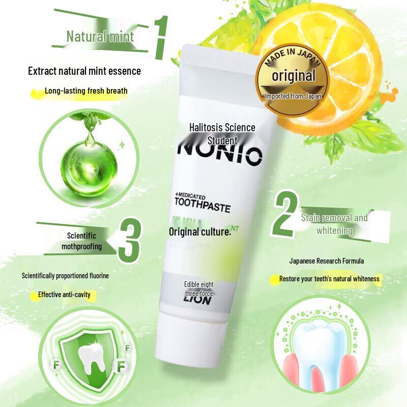 Lion NONIO Citrus Mint Fresh Breath Toothpaste
