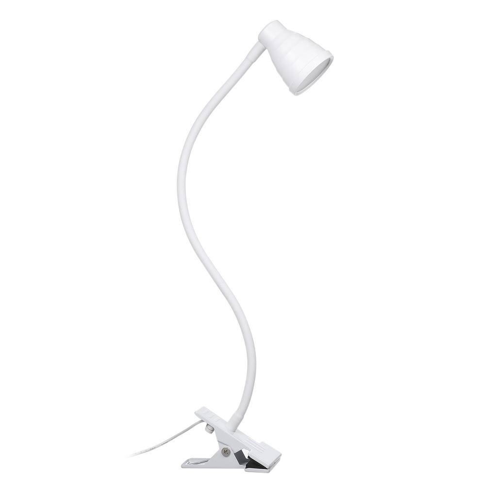 5W 24LEDs Table Desk Lamp Reading Beside Light Clamp CLip Lighting Fixture USB Powered Operated 3 Colors Mode Temperature ChangingCelsius 10 s Di