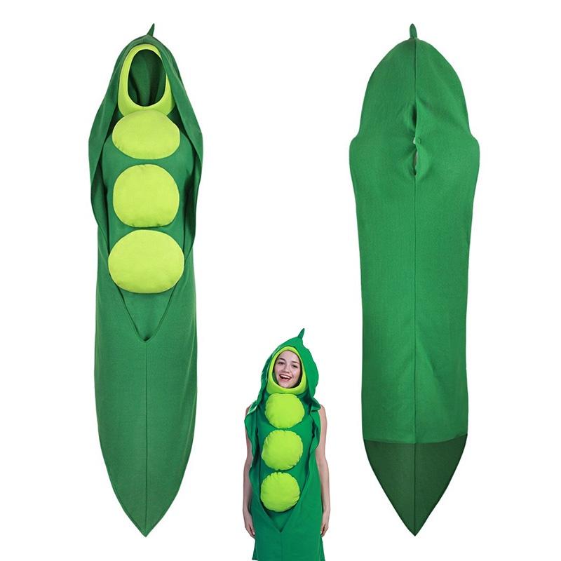 Falei Festival Vegetable Cos Stage Costume For Halloween Party Cosplay Food Pea Roleplay Outfit