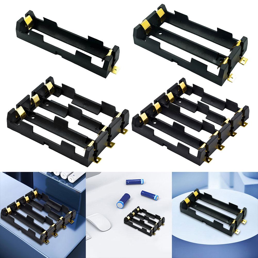 18650 SMT Battery Holder 18650 SMD Battery Box With Bronze Pins Rechargeable Battery Storage Box Case Holder Power Bank 3.7V