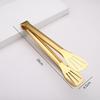 Stainless Steel Anti-Slip Food Clamp Kitchen Utensils Buffet Cooking Tool Bread Clip Accessories for Desserts Salads Barbecue