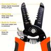 1pc 7Inch 10-22 AWG Wire Stripper Cutter Pliers Multi-Functional Professional Crimper Tools For Electrician And Network Cabling