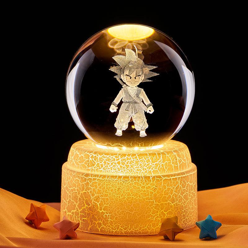 Dragon Ball Goku 3D Crystal Night Light - Creative Ornament and Birthday Gift