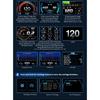 Auto Lcd Cluster OBD2 meter Multi Digital Head Up Display GPS Speed Water Temp Turbo Fuel Consumption Car Accessories HUD P27