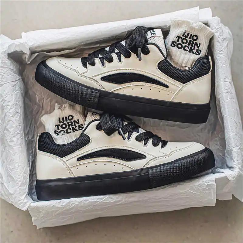 Fashion Autumn-spring Thick Sole Shoes Men 48 Flats Men's Sneakers Brand Men's Fashion Trainers Sport Sapatenes Entertainment Fit