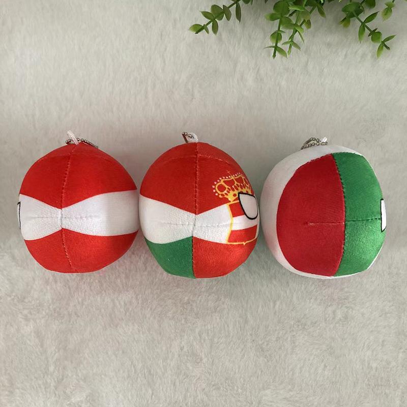 Julegaver Country Ball Plysjdyr 10Cm Polandball Anheng Landsflagg Kuler Countryball Kosedukke