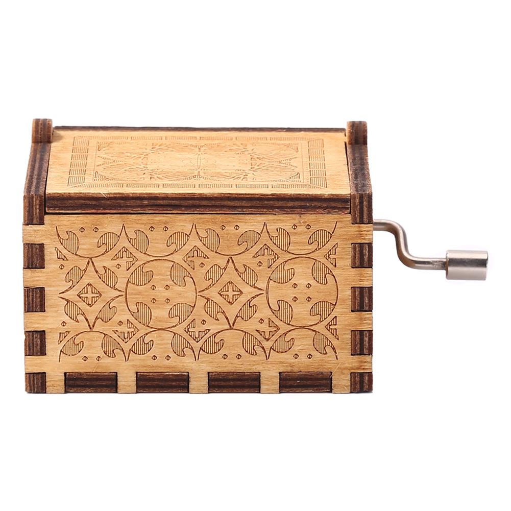 Vintage Hand Crank Music Box Hand Cranked Music Box Elegant Retro Hand Cranked Cute Boxes Unique Gifts for Valentine Day