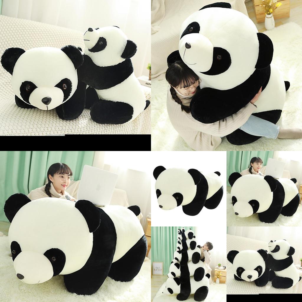 Adorable Panda Plush Toy Soft Cuddly Doll For Kids Creative Design In Various Sizes