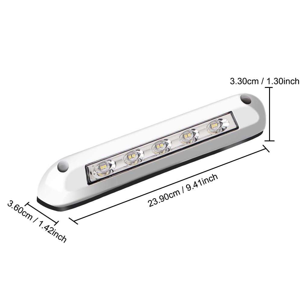 RV Van Trailer Exterior Lamp LED Awning Porch Light Caravan Interior Wall Lamps 12V/24V Caravan Accessories Light Bar