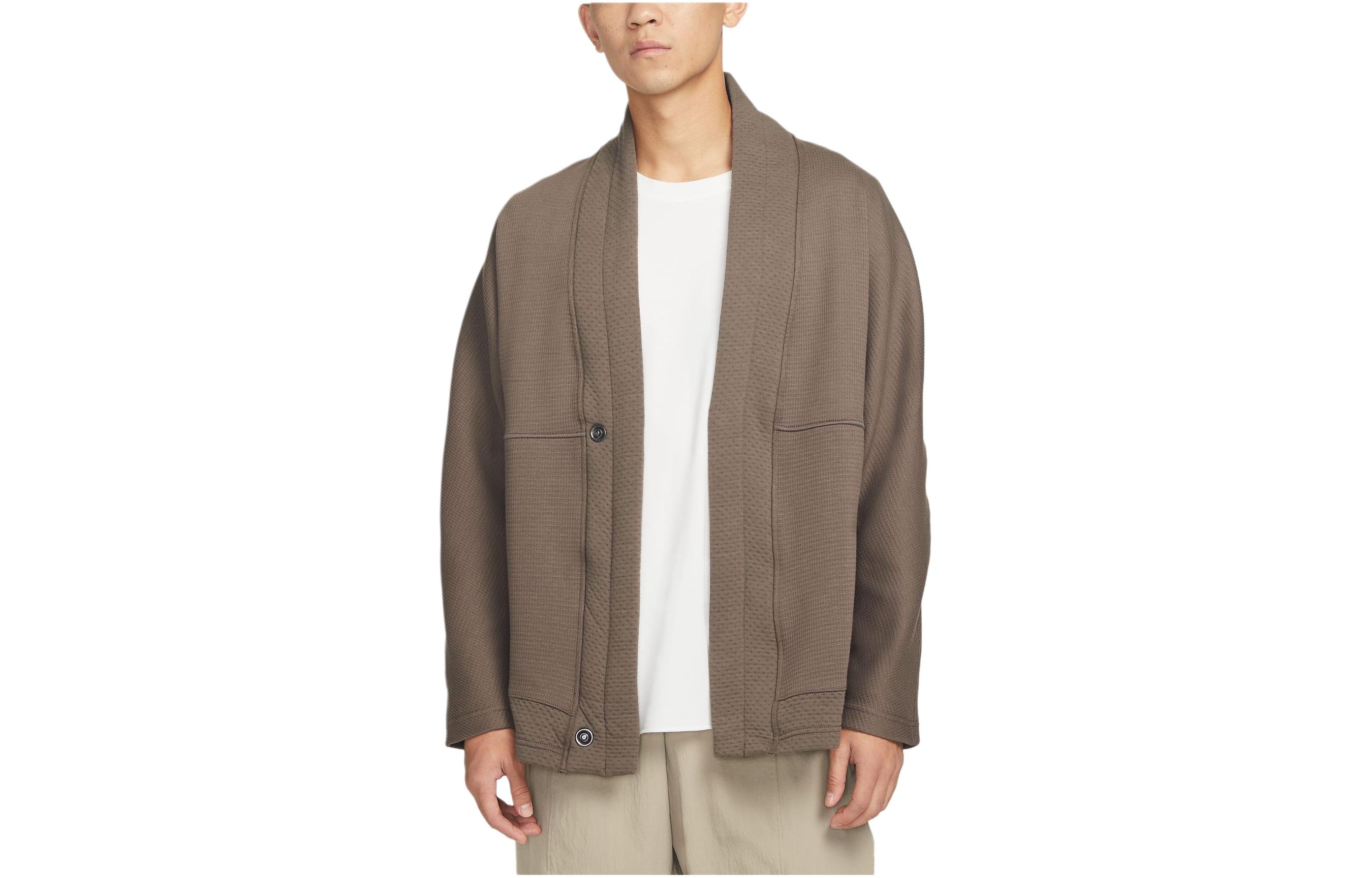 Nike Yoga Jackets & Coats Men s Ore Gray/Black DQ6694-004 XL