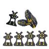 10-Tooth Silicone Ice Cleats: Anti-Slip Shoe Covers for Snow Hiking and Mountaineering