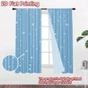 2D flat Photography Backdrop Photography Banner Blue Sky with Stars 100% Polyester Holiday Decorations Use for Suitable for