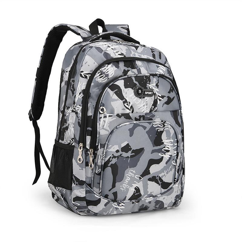 Unisex Polyester Lined Backpack With Breathable Arc Shoulder Straps For Daily Outfits