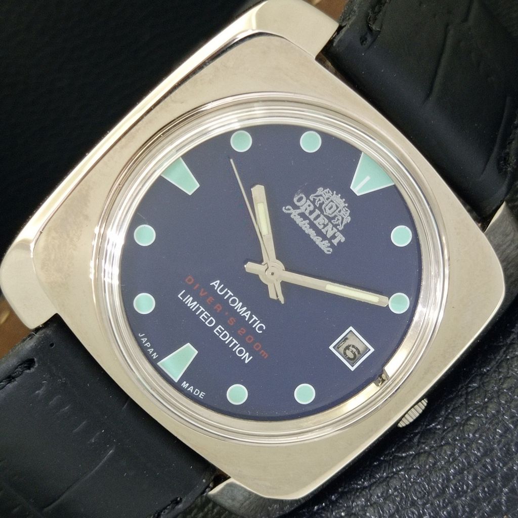 

Б/У ORIENT AUTOMATIC 46941 ЯПОНИЯ МУЖСКИЕ ВИНТАЖНЫЕ ЧАСЫ С СИНИМ ЦИФЕРБЛАТОМ a702240-5 R123-a702240