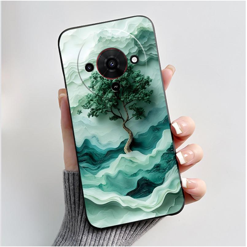 Cute Cartoon Case For ZTE Blade A76 5G Z2469N Capa Funda Printing Shell Protective Cover Soft Silicone Black Casing Coque