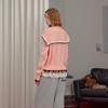UNIFREE Sweet Retro Color Block Knit Top