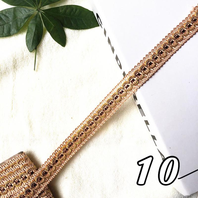 12 Metrów Koronka do Zasłon Frędzel 2 cm Szerokość Plecionka Wykończenie Krawędzi Wstążka do Szycia Krawędzi Poduszki Sofy Tapicerka Akcesoria DIY