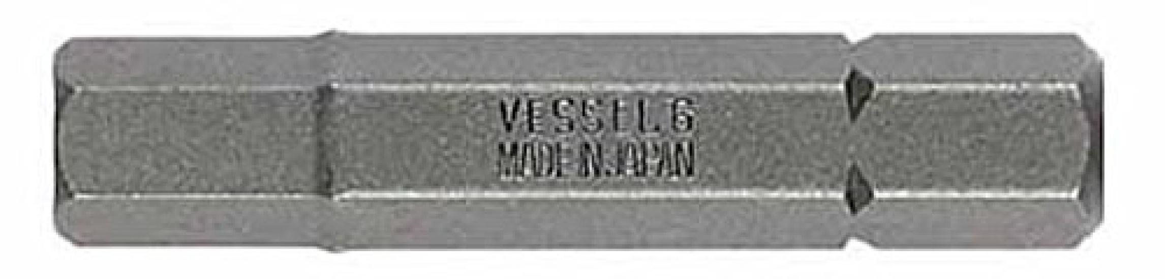 

VESSEL Шестигранная бита B33H2.5X25.4H B332.525.4H (Пакет из 10)