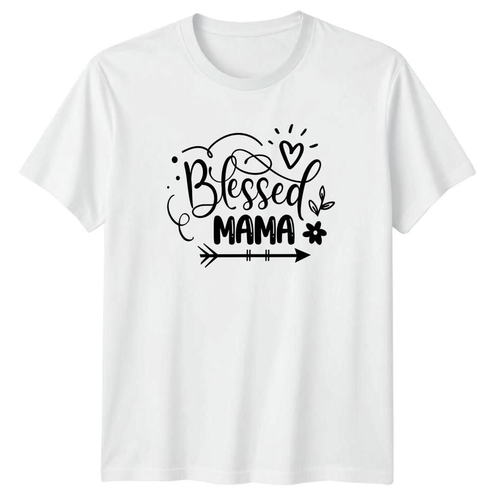 Blessed Mama Unisexs TShirt Mothers Family Mothers Day Gift For Her S