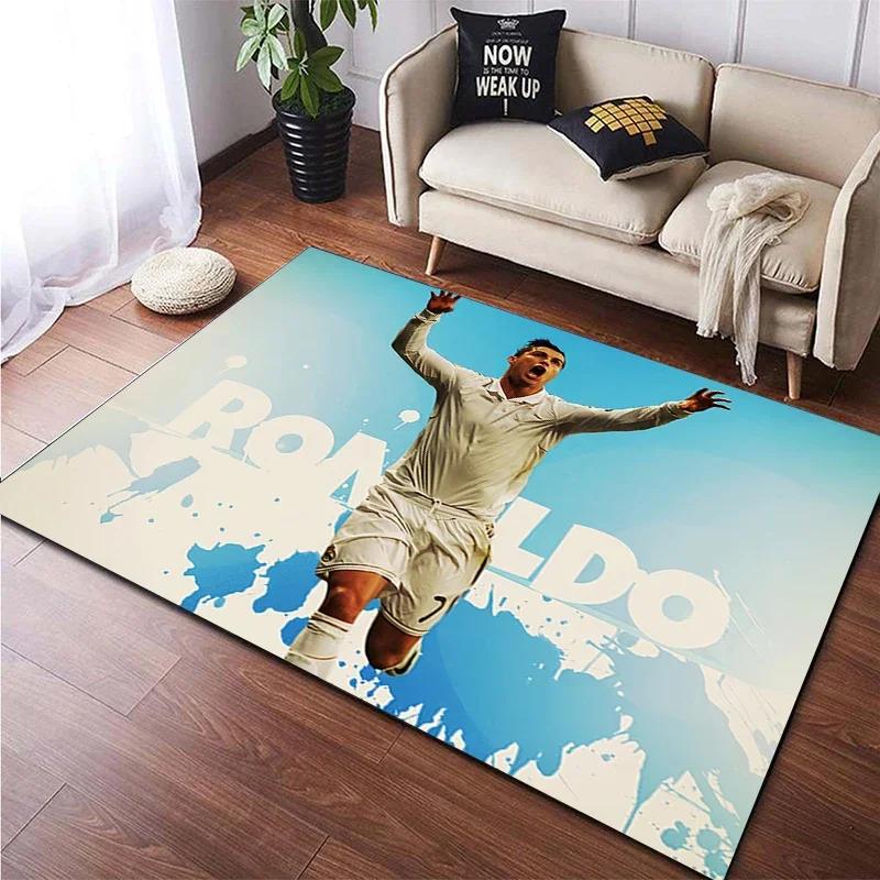 Football Star Carpet for Children,Living Room Bedroom Floor Mat Kitchen Mat Children's Bedroom Mat,bedroom Decor,Anime Rug,