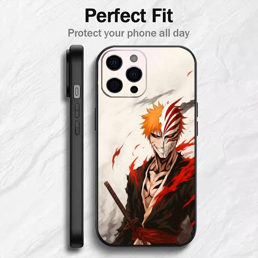 

2022 Чехол для телефона I-Ichigo Bleach-TYBW Для iPhone17,16,15,14,13,12 Plus,Max Мягкий силиконовый черный чехол iPhone17air