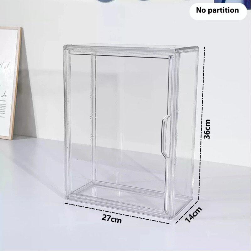 1/2/3 Warstwy Pudełko do Przechowywania Labubu Przezroczyste Akrylowe Pudełka Ekspozycyjne Organizer na Lalki Biurkowy Pyłoszczelna Szafka Domowe Przechowywanie