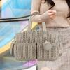Baby Changing Bag Versatile Mom Gift Adjustable Strap Diaper Bag Tote Handbag Baby Essentials Storage Bag for Outdoor Shopping