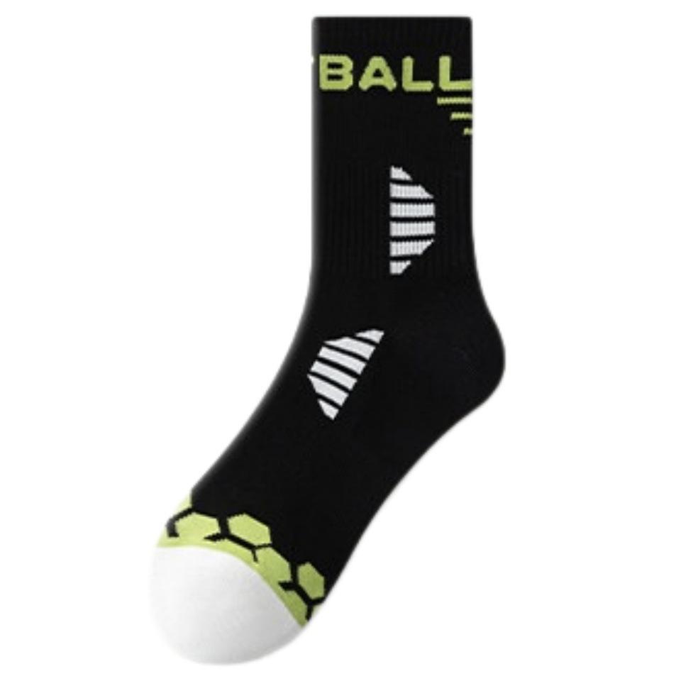 Spring and Autumn Style Men's Anti-Bacterial Running Socks with Cushioning and Anti-Slip Rubber Soles for Basketball Use