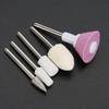 5pcs   Set Ceramic Metal Nail Drill Bits Manicure Pedicure Machine Rotary Burr Accessory