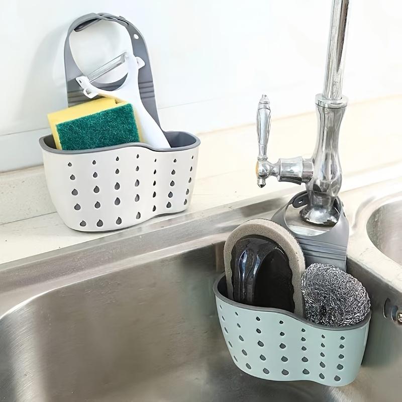 Multifunctional Silicone Sink Sponge Rack With Adjustable Shoulder Strap