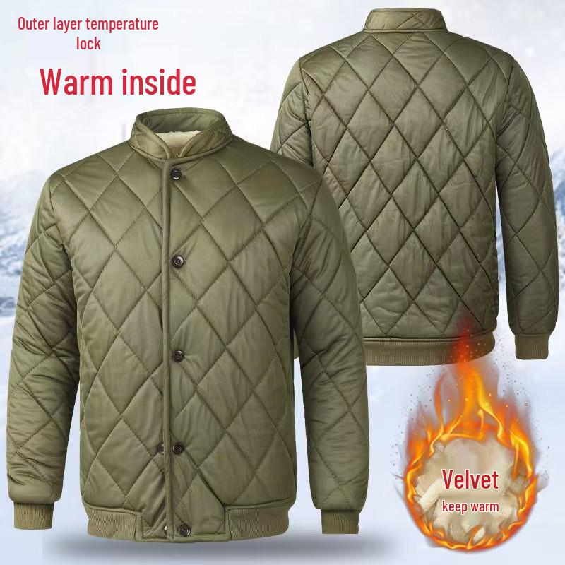 Zero Three Thermal Elastic Cotton Outfit: Warm Jacket & Pants for Outdoor Winter and Cold Storage Activities