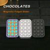 Fidget Slider Chocolate Shaped Magnetic Metal Fidget Toys EDC Adult Fidget Toys ADHD Anxiety Relief Toy Restless Toys