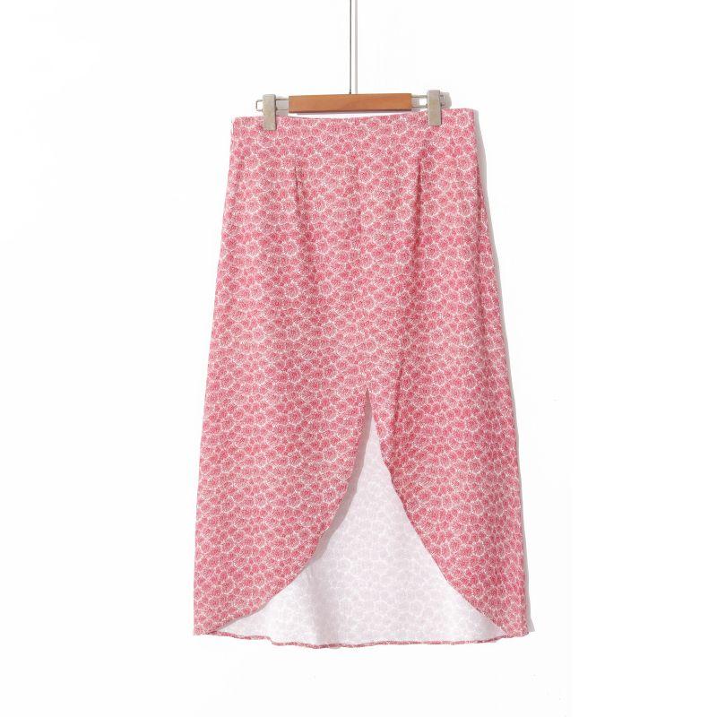 

Early Autumn Women s Mid Length Long Length Asymmetrical Skirt Fashion Style Elegant Slit Fashionable Casual Holiday Floral Print Skirt Printed S