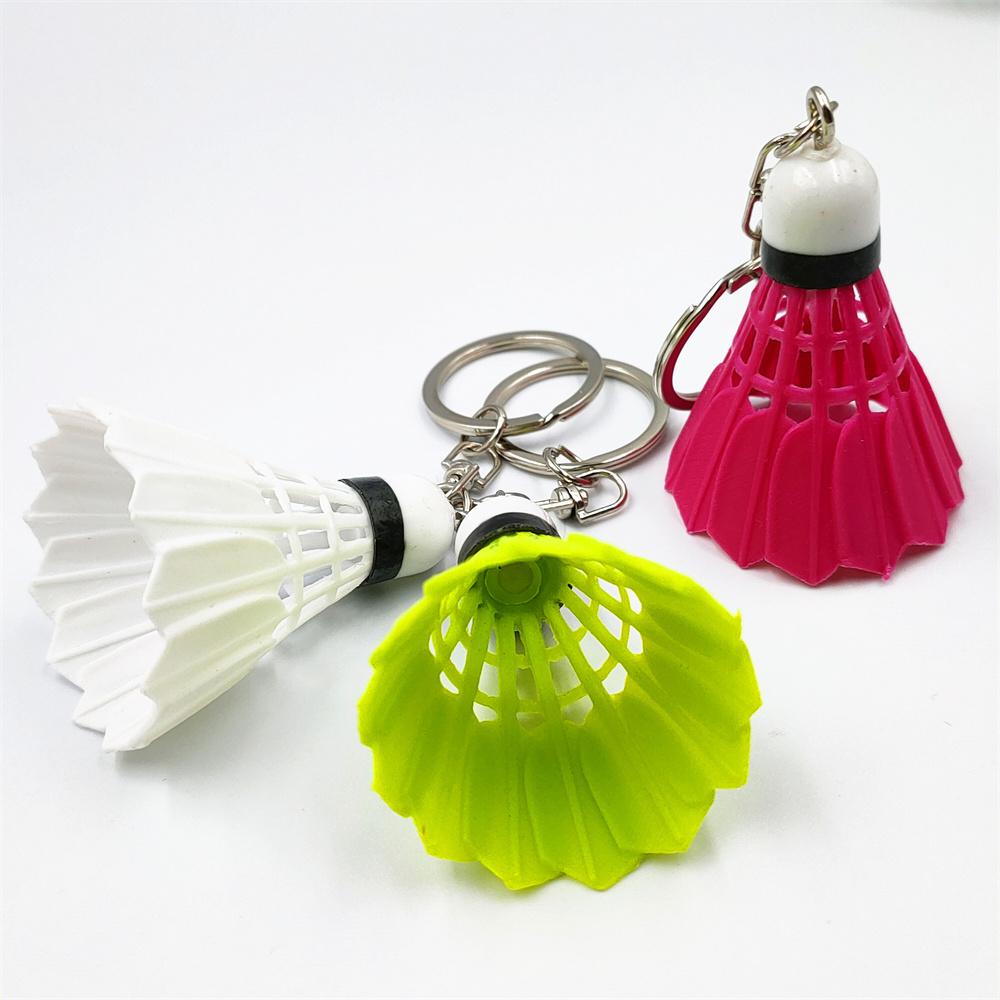 Yaratıcı Badminton Anahtarlık Mini Spor Badminton Anahtarlık Kolye Erkekler İçin Okul Çantası Süsü Yaratıcı Spor Hediyesi