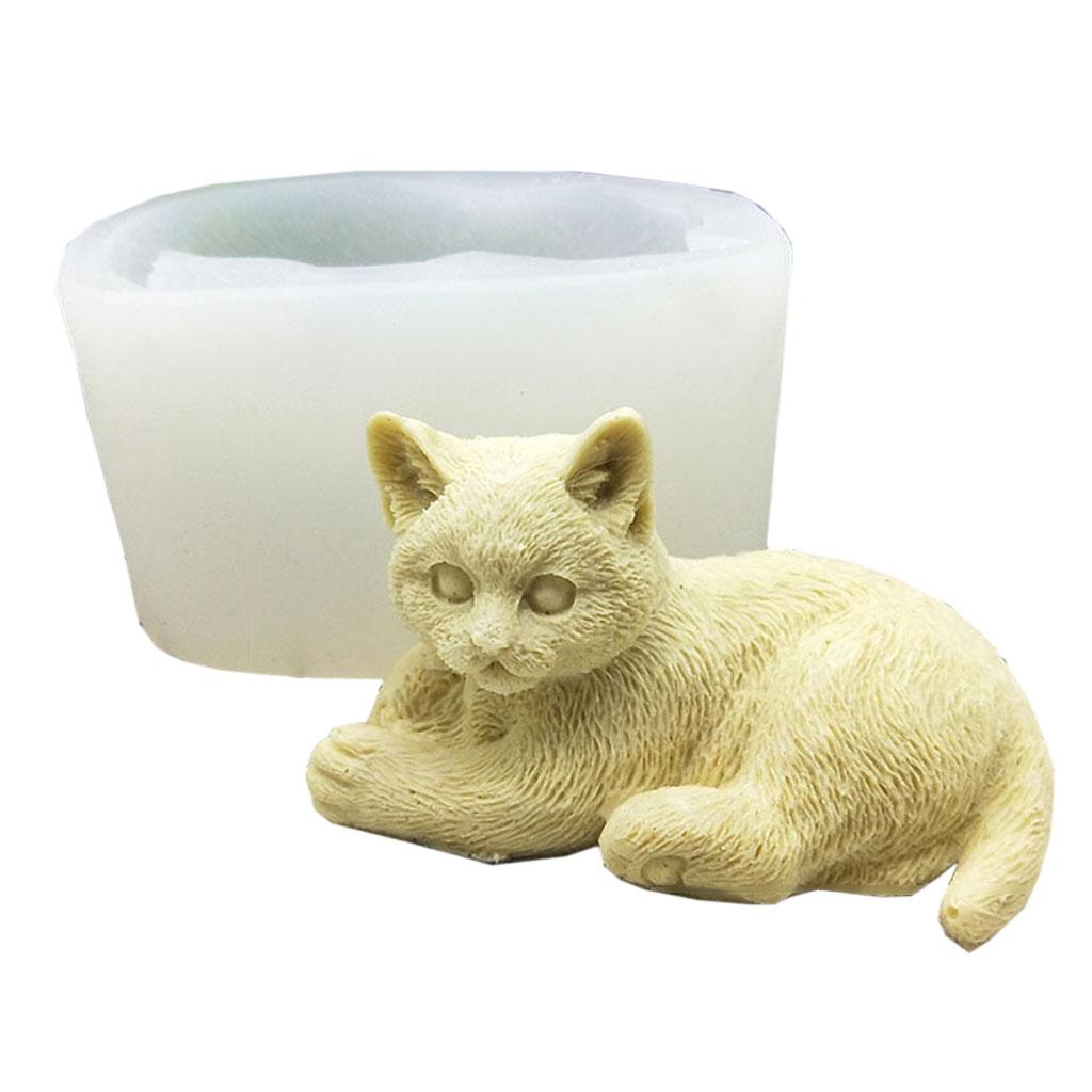 

Сделай сам Милая кошка Силиконовая форма для изготовления поделок Украшение интерьера Идеальный подарок для влюбленных Высокая термостойкость A