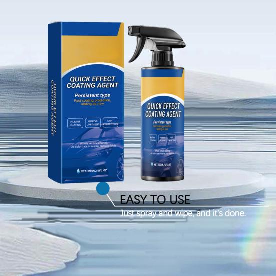 Snelwerkende Auto Coating Spray Geavanceerde Nanotechnologie 120ml Snelle Auto Coatingspray Waterloze Reiniger Langdurige Glans Hydrofobe Bescherming voor