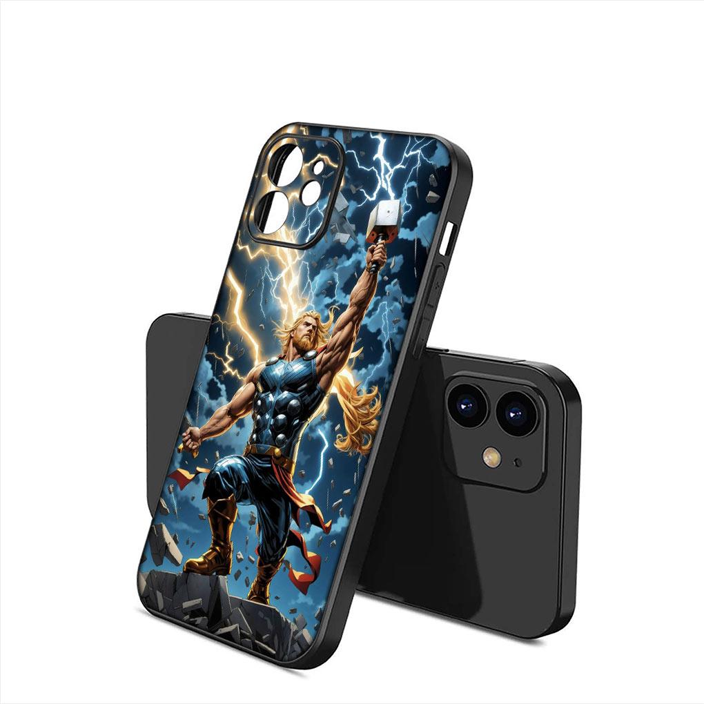Thor Odinson Hammer Marvels Hulk Phone Cover Casing for Apple iPhone 15 14 Plus 13 12 Mini Pro Max XR + 13Pro 14+ 15+ Soft Case