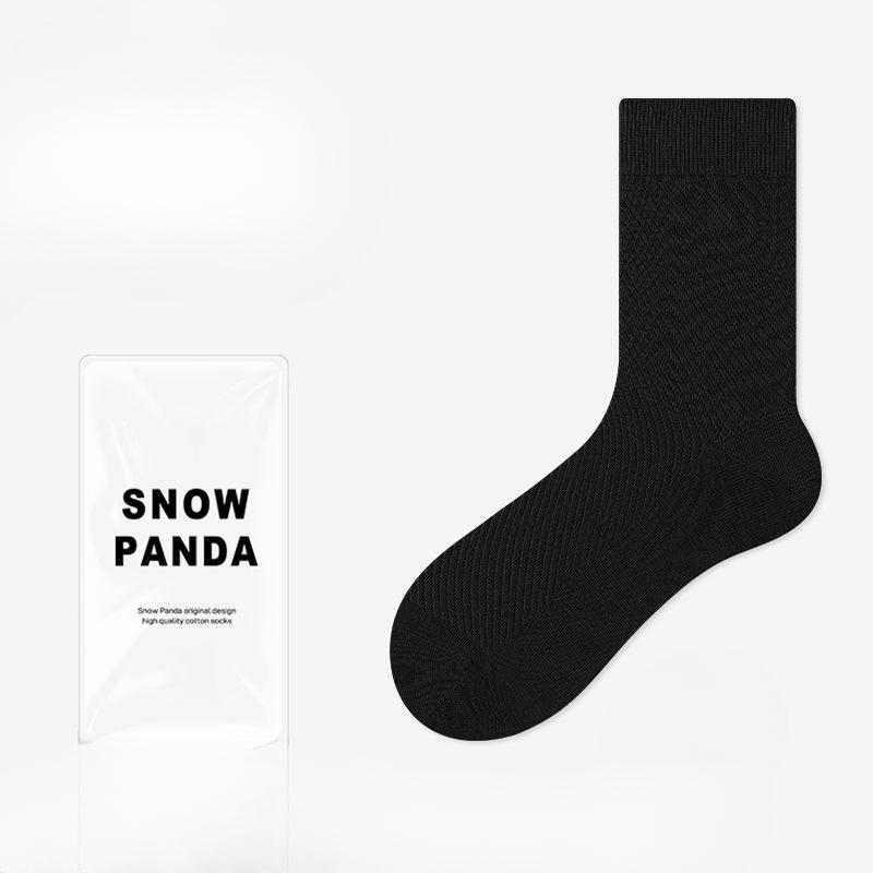 

Чоловічі весняно-осінні нові сітчасті дихаючі шкарпетки зі 100% бавовни, що поглинають піт, дезодорують, антибактеріальні, спортивні 1 pair чорний