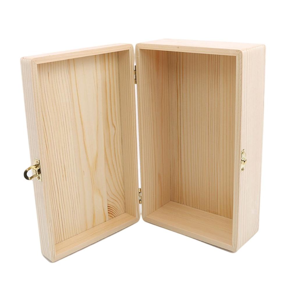 Lock Retro Organizer Wooden Vintage Storage Gift Bracelet Case Box Jewelry Wooden Box