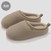 Simple home cotton slippers winter couple indoor plush high-grade fleece indoor non-slip outer wear