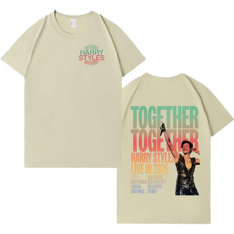 2026 Chanteur Harry Styles T-shirts Graphiques Tendance Album Esthétique Coton T-shirt Hommes Femmes Décontracté Oversize T-shirt Cadeau Fans